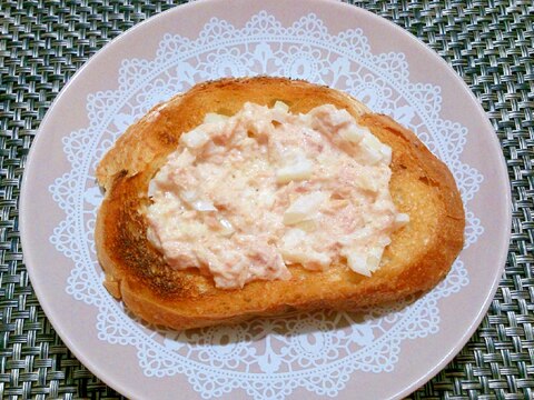 朝食バリエ　ｼｬｷｼｬｷ玉ねぎとツナマヨのディップ